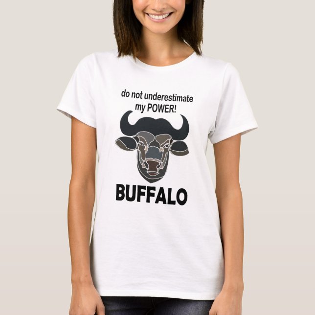 Camiseta Cabeza de búfalo Bison Búfalo animal (Anverso)