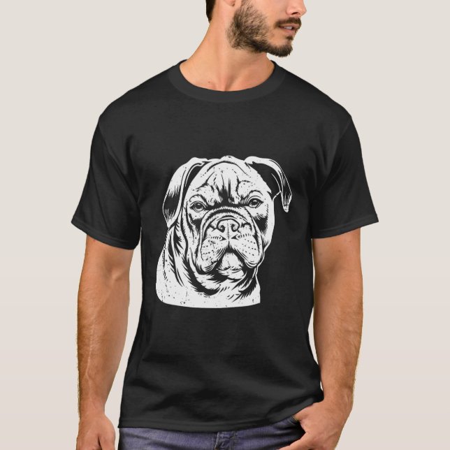 Camiseta Cabeza de bulldog (Anverso)