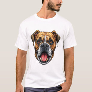 Camiseta Cabeza de Bulldog. Perro Bulldog