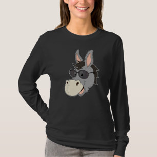 Camiseta Cabeza de burro gafas de sol Mule Corazón Zoológic