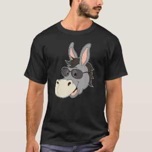 Camiseta Cabeza de burro gafas de sol Mule Corazón Zoológic