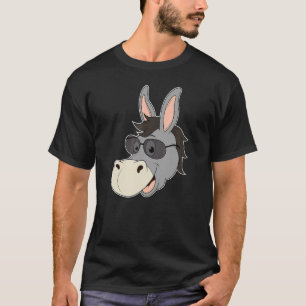 Camiseta Cabeza de burro gafas de sol Mule Corazón Zoológic