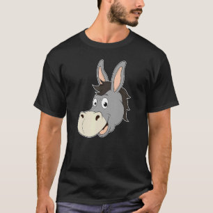 Camiseta Cabeza de burro sonriente Riéndose de la carne de 