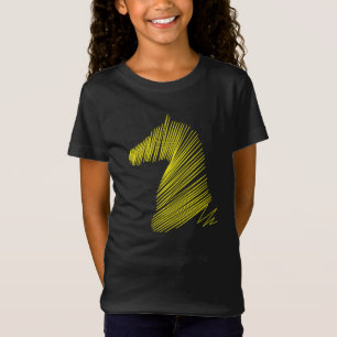 Camiseta Cabeza de caballo abstracta - Tee de arte de línea