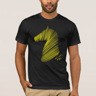 Camiseta Cabeza de caballo abstracta - Tee de arte de línea