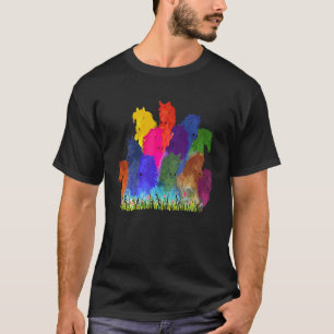 Camiseta Cabeza de caballo acuarela Ecuestres