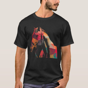Camiseta Cabeza de Caballo Artístico Ecuestre Rider Caballo