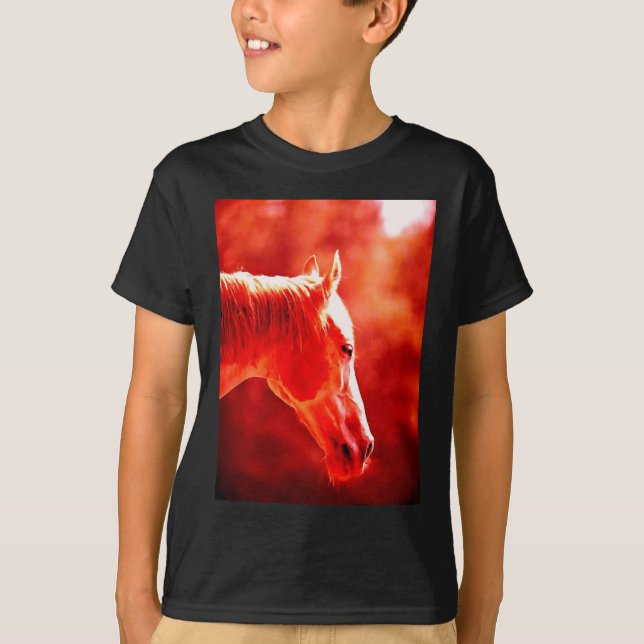 Camiseta Cabeza de caballo de arte pop (Anverso)