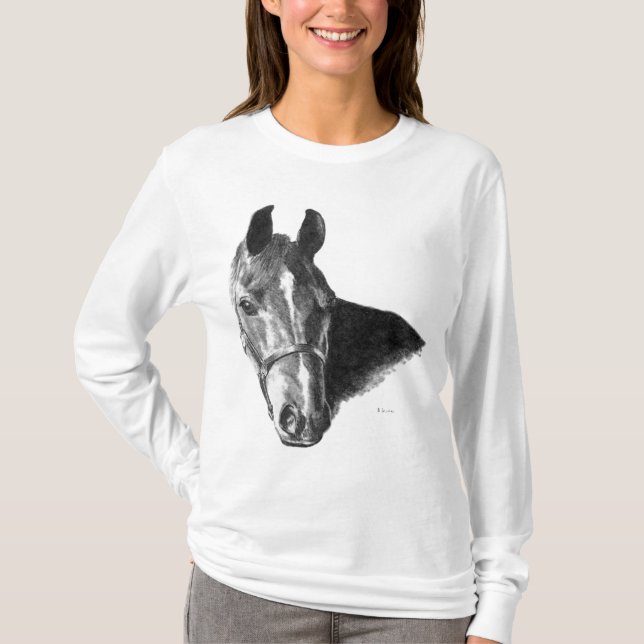 Camiseta Cabeza de caballo gráfica (Anverso)