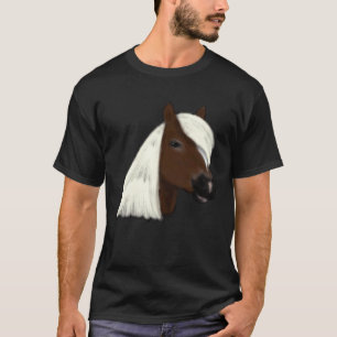 Camiseta Cabeza de caballo Haflinger Jinete de caballo lind