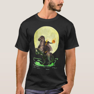 Camiseta Cabeza de caballo malvado de luna llena de Hallowe