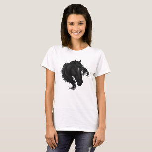 Camiseta Cabeza de caballo negra