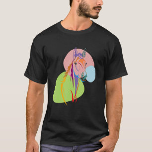 Camiseta Cabeza De Caballo Resumen Corriendo Y Carreras Col