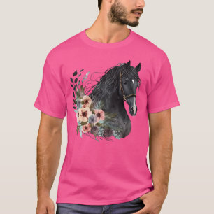 Camiseta Cabeza De Cabeza De Caballo Acuática Caballo Ecues