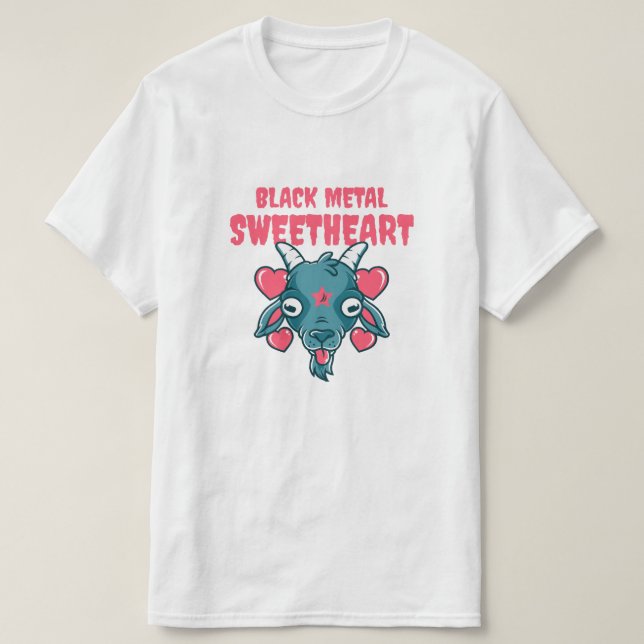 Camiseta cabeza de cabra adorable baphomet (Diseño del anverso)