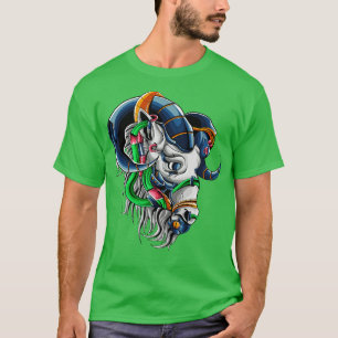 Camiseta Cabeza de cabra de Mecha Ilustracion