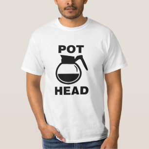 Camiseta Cabeza de café - dibujo simple