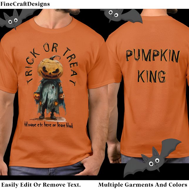 Camiseta Cabeza de calabaza Espantapájaros Halloween Bl C6 (Subido por el creador)