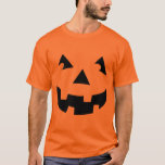 Camiseta Cabeza de calabaza tallada<br><div class="desc">Diseño de Halloween, camiseta de disfraces de cabeza de calabaza, divertido disfraz barato de Halloween de Ricaso</div>