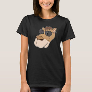 Camiseta Cabeza de camello Gafas de sol Sombra sombra Zoo A
