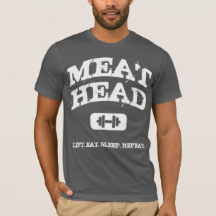 Camiseta Cabeza De Carne - Camisas Para Levantadores