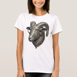 Camiseta Cabeza de carnero de plata celta poderosa con patr