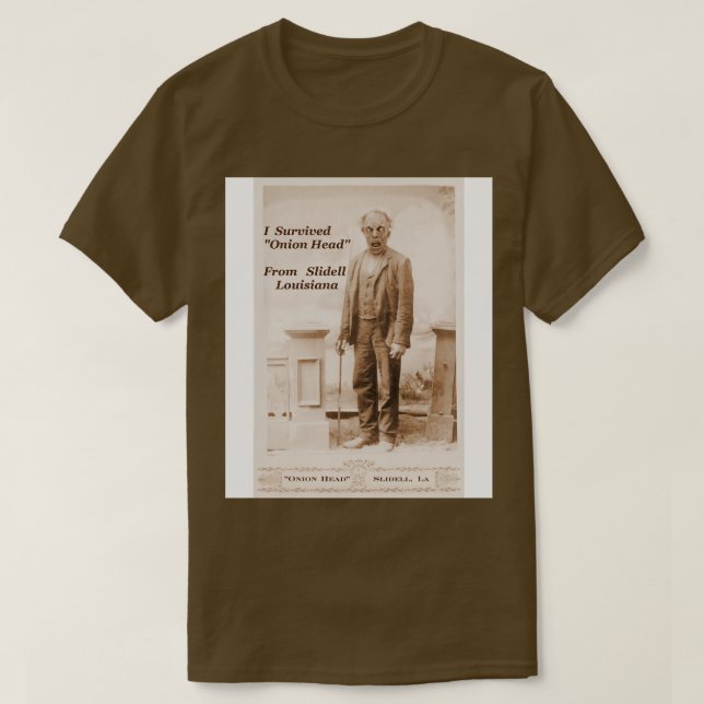 Camiseta Cabeza de cebolla de Slidell Louisiana TShirt (Diseño del anverso)