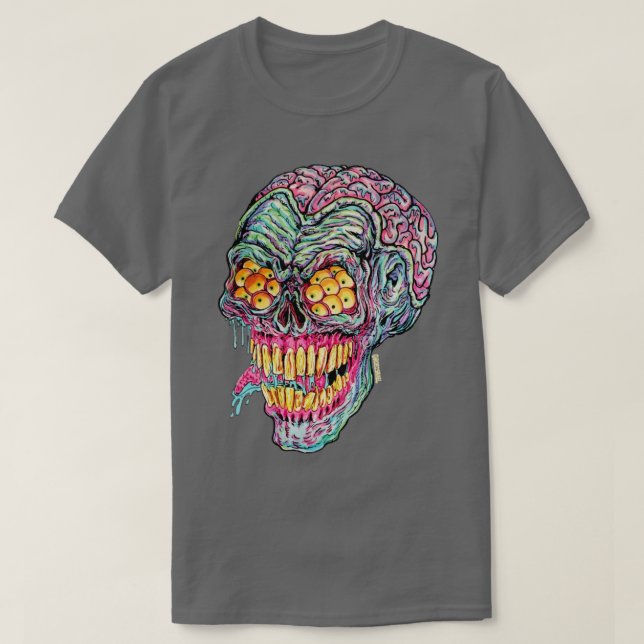 Camiseta Cabeza de Cerebro Demon (Diseño del anverso)