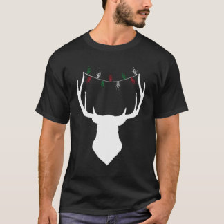 Camiseta Cabeza De Cerveza Con Navidades Se Iluminan En Ang
