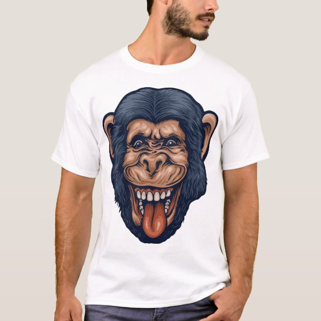Camiseta Cabeza de chimpancé (Anverso)