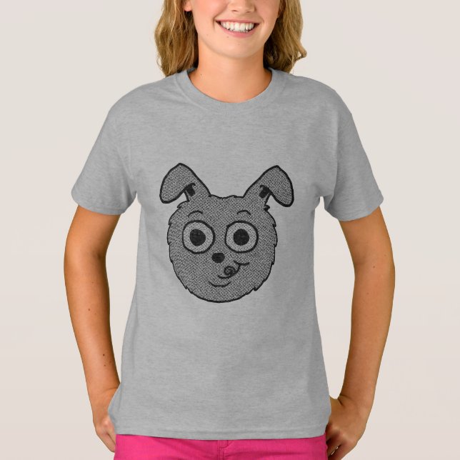 Camiseta Cabeza de conejo de dibujos animados (Anverso)