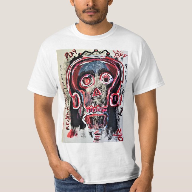 Camiseta Cabeza de cráneo. (Anverso)