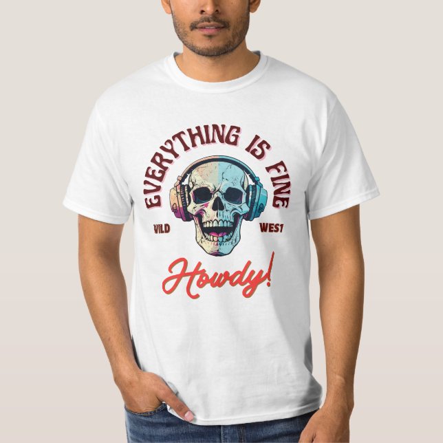 Camiseta Cabeza de cráneo (Anverso)