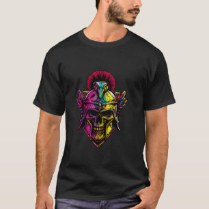 Camiseta Cabeza de cráneo espartana Casco Esparta Gimnasio