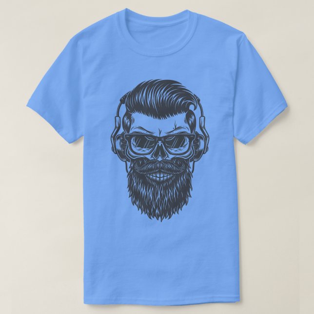 Camiseta cabeza de cráneo vintage (Diseño del anverso)