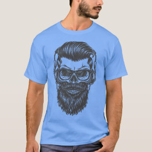 Camiseta cabeza de cráneo vintage