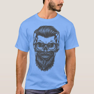 Camiseta cabeza de cráneo vintage