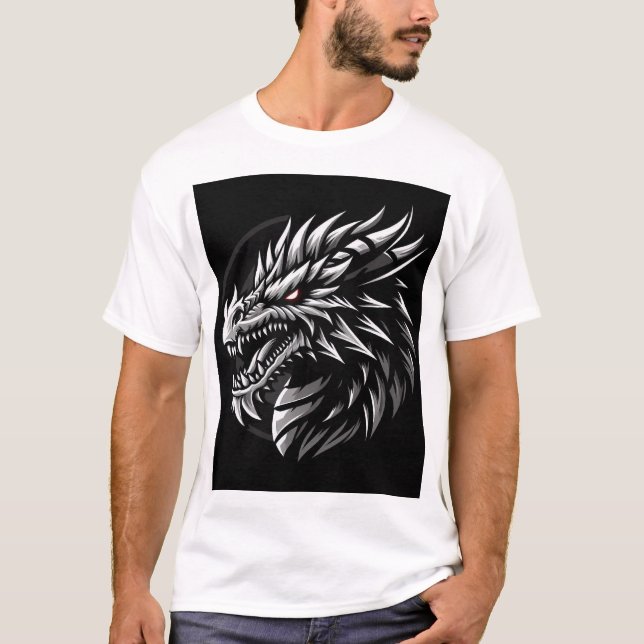 CAMISETA CABEZA DE DRAGON (Anverso)