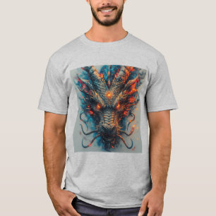 Camiseta Cabeza de Dragón con Ojos Fieros