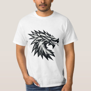 Camiseta Cabeza de dragón poligonal