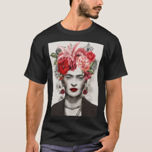 Camiseta Cabeza de flor Regalo de arte Frida kahlo regalo d
