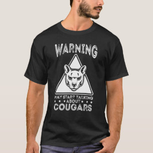 Camiseta Cabeza de gato animal de la montaña Cougar Wildcat