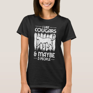 Camiseta Cabeza de gato animal de la montaña Cougar Wildcat