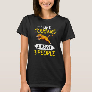 Camiseta Cabeza de gato animal de la montaña Cougar Wildcat