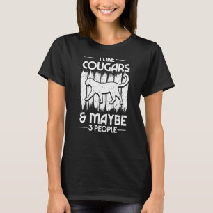 Camiseta Cabeza de gato animal de la montaña Cougar Wildcat