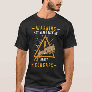 Camiseta Cabeza de gato animal de la montaña Cougar Wildcat
