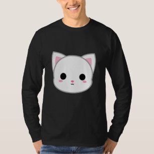 Camiseta Cabeza de gato blanco