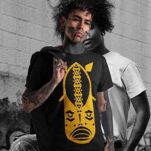 Camiseta Cabeza de guerrero amarillo