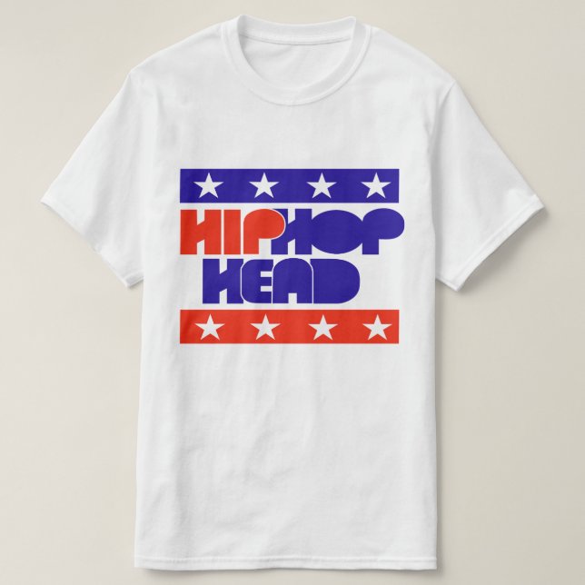 Camiseta Cabeza de HipHop Estrella Total (Diseño del anverso)