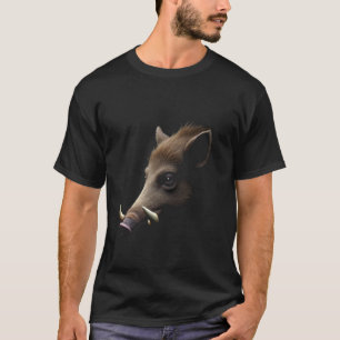 Camiseta Cabeza de Jabalí Animal Salvaje Bosque Europa Arte